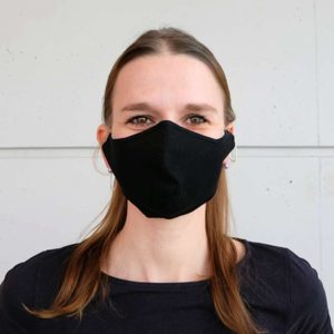Mundmaske Baumwolle Black