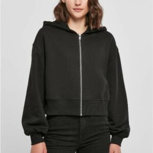 Ladies Short Oversized Zip Jacket